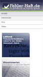 Mobile Screenshot of fehler-haft.de